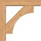 Ekena Millwork Westlake Block Smooth Bracket w/ Offset Brace, Western Red Cedar, 5 1/2"W x 26"D x 26"H BKT0604X26X26WTL05SWR - alternate 4